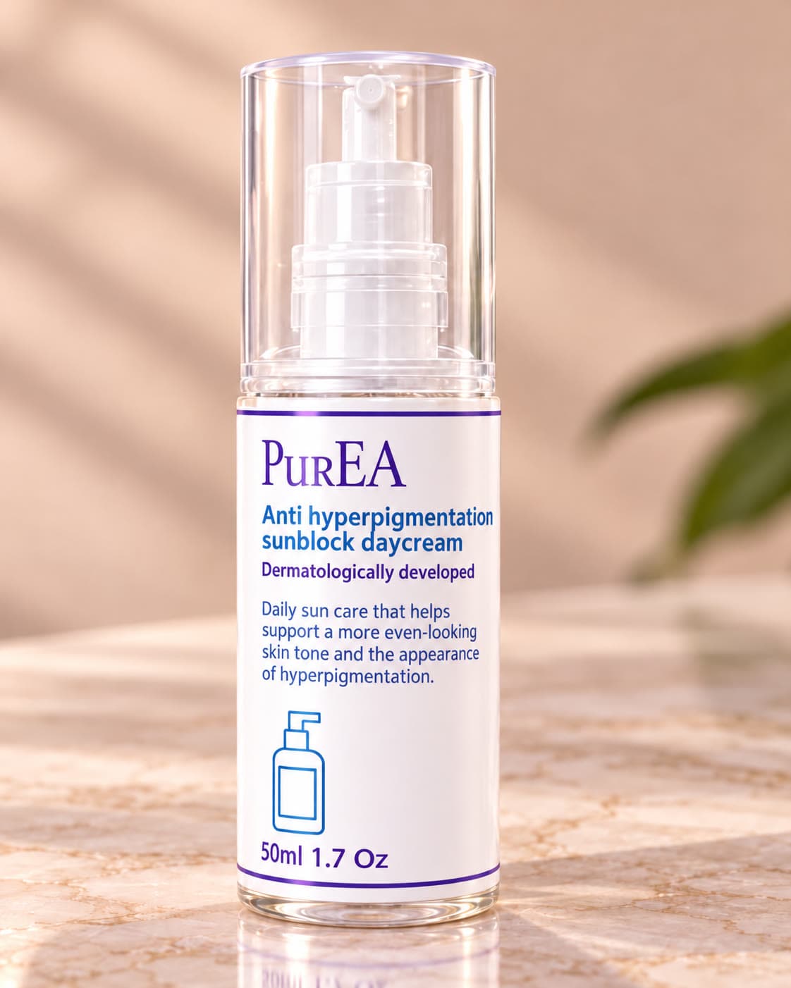 Pure EA Anti Hyperpigmentation Sunblock Day Cream, angled view