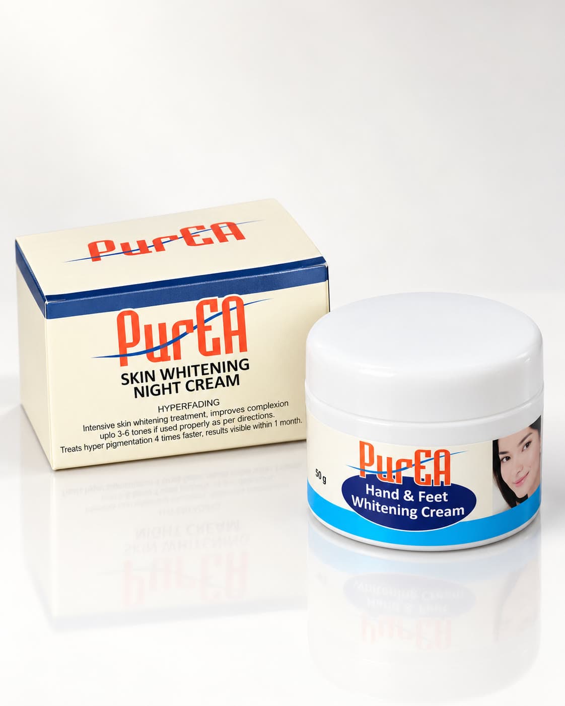 Pure EA Regular Medicated Hand and Feet Brightening Night Cream, front view