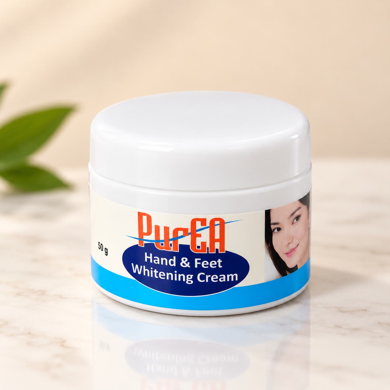 Pure EA Regular Medicated Hand and Feet Brightening Night Cream, angled view